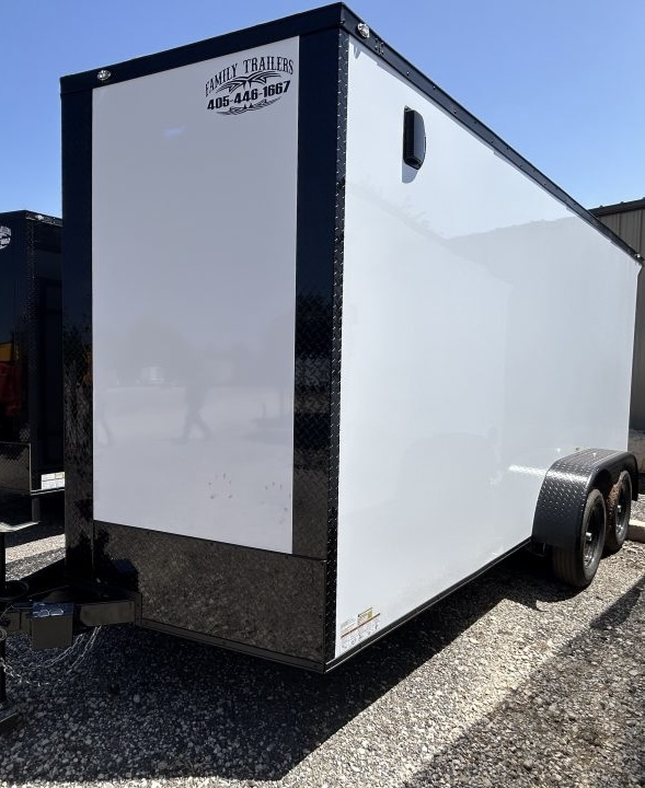 2026 Family Trailers 16x7 enclosed cargo trailer rental in Blanchard Oklahoma – 4320 lb capacity